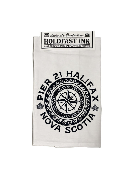 Pier 21 Tea Towel by HOLDFAST INK