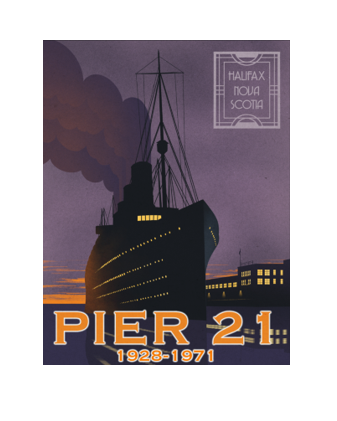 Pier 21 Poster by Damn Fine Prints