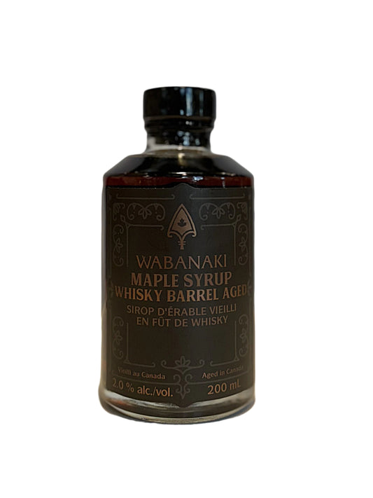 Sirop d’érable au whisky vieilli en fût de Wabanaki